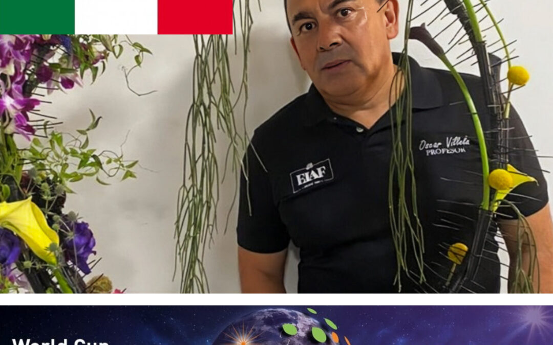 World Cup Floral Art 2025 – Participant – Óscar Villela – Amérique latine